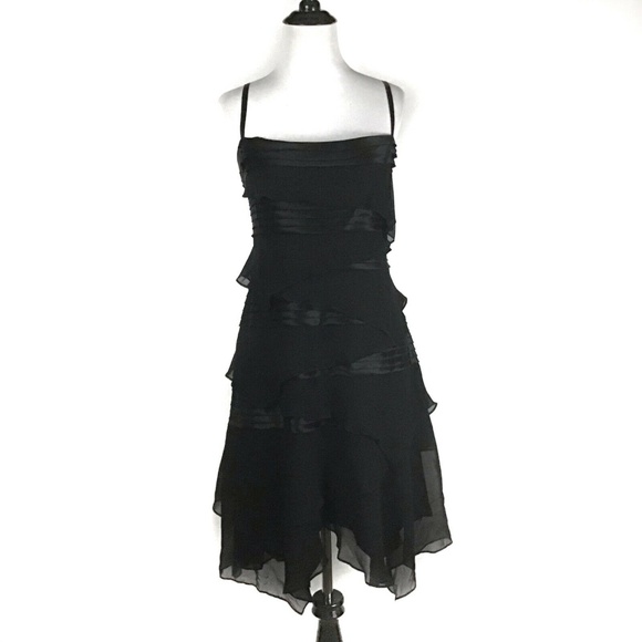 BCBGMaxAzria Dresses & Skirts - BCBGMaxAzria 100% Silk Tiered Dress Large NWT!